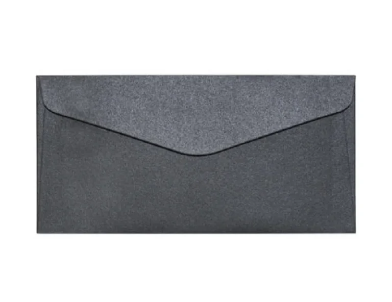 Dekoratyviniai vokai Pearl DL black (10)