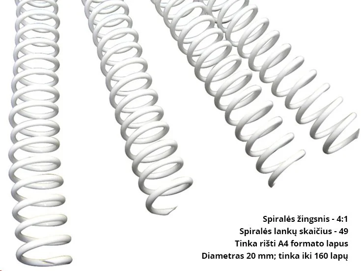 isukama-spirale-coil-20-mm-100-vnt-balta-3 Įsukama spiralė Coil, 20 mm (100 vnt.), balta – papildomas vaizdas 3