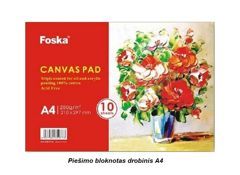 piesimo-bloknotas-drobinis-a4-8d477422 Piešimo bloknotas, drobinis, A4