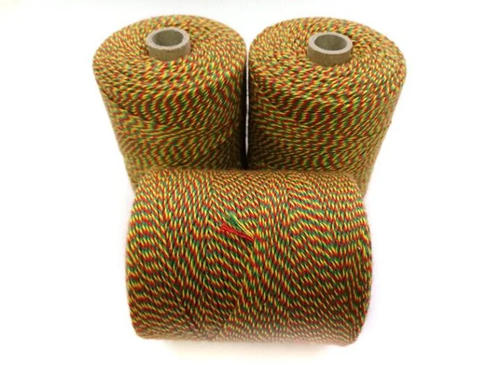 Notarial Thread, Red/Yellow/Green, 350 m