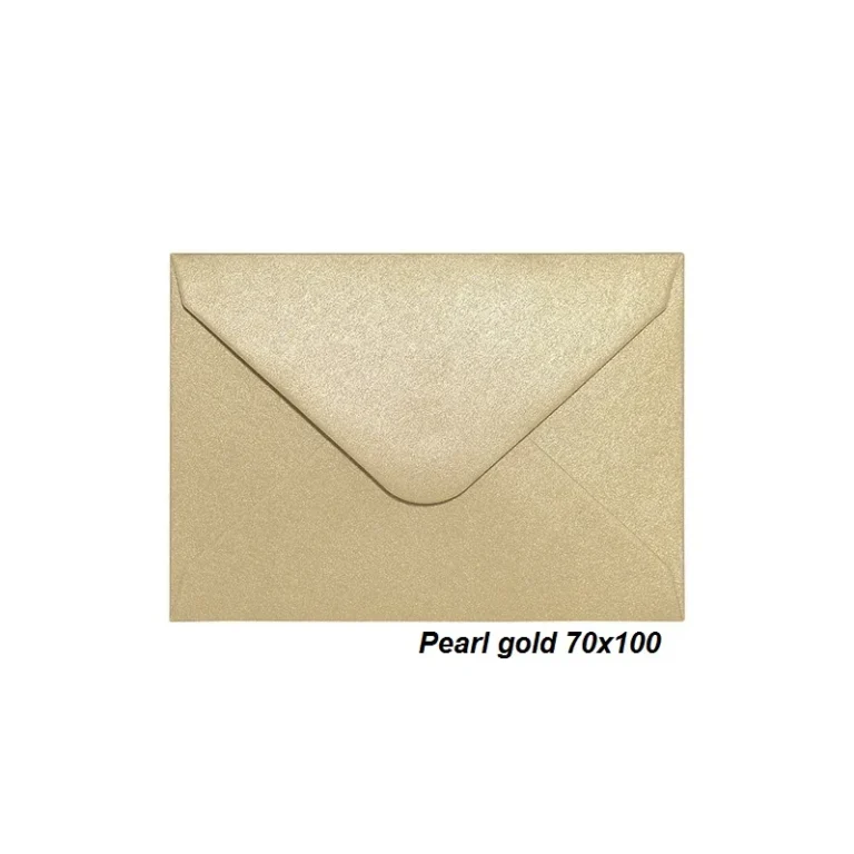 Dekoratyviniai vokai Pearl 70 x 100 gold (10)