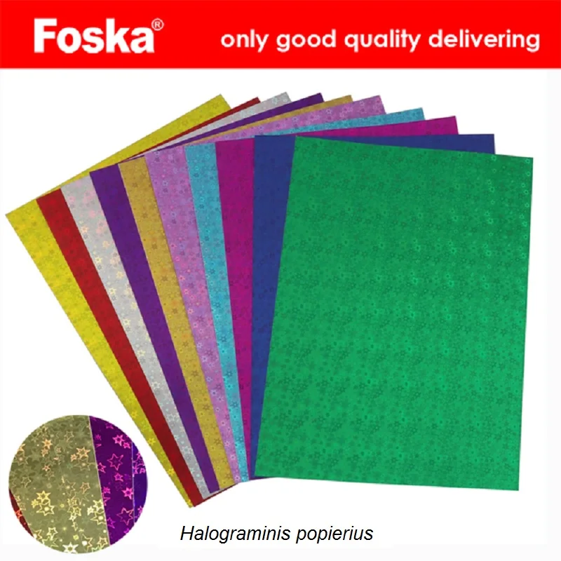 Holograminis popierius color mix A4, 250 g/m2