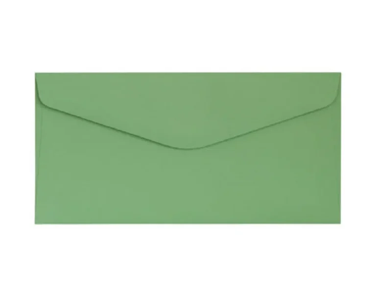 Dekoratyviniai vokai Gladki DL green (10)