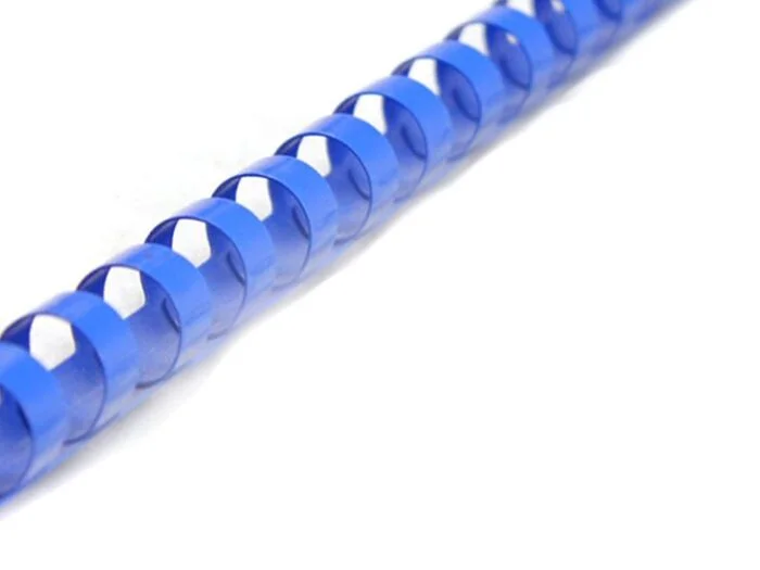 Plastikinė įrišimo spiralė 8 mm (100 vnt), mėlyna