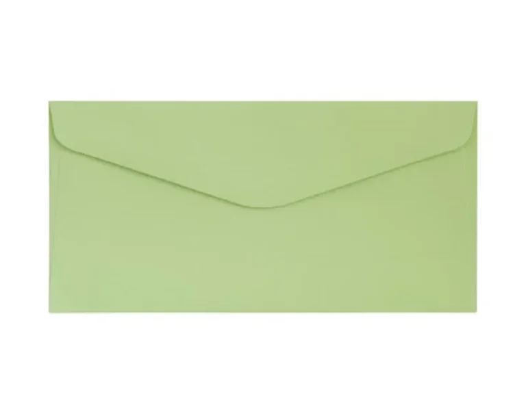 Dekoratyviniai vokai Gladki DL light green (10)