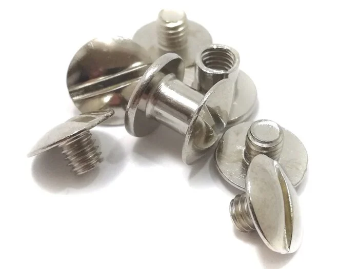 Book screws 5 mm, nik. (100 sets), nickel-plated