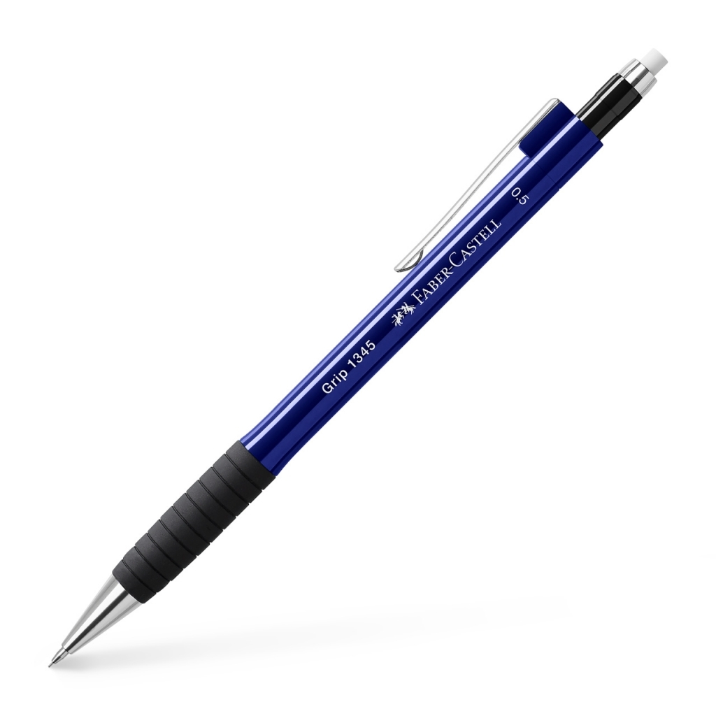 Automatinis pieštukas Faber-Castell Grip 1347, 0.7mm, tamsiai mėlynos spalvos