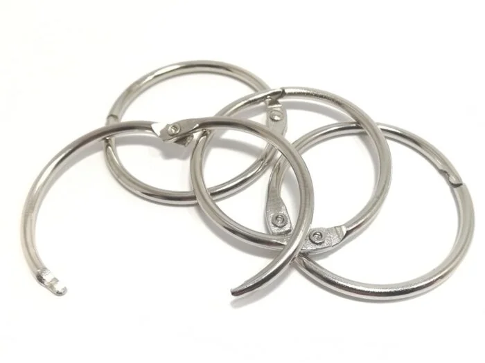 Fastening rings ø 50 mm (10 pcs.), nickel-plated