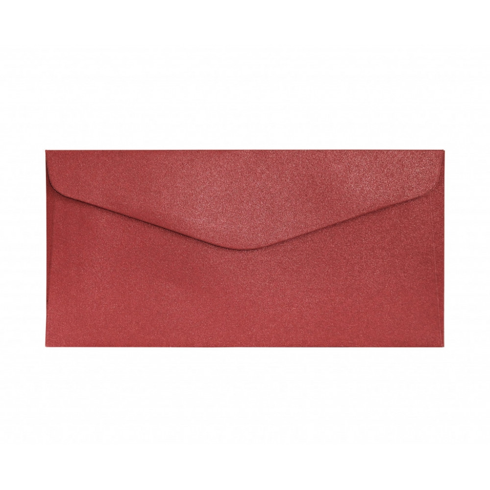 Vokai Galeria Papieru, perlamutrinės raudonos spalvos, 110x220 mm, 150g/m2, 10vnt./pak.,